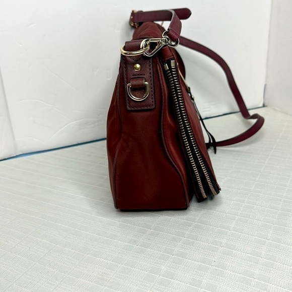 Marc Jacobs Trooper Small Nomad Burgundy Nylon Cross Body Bag - Picture 2 of 12